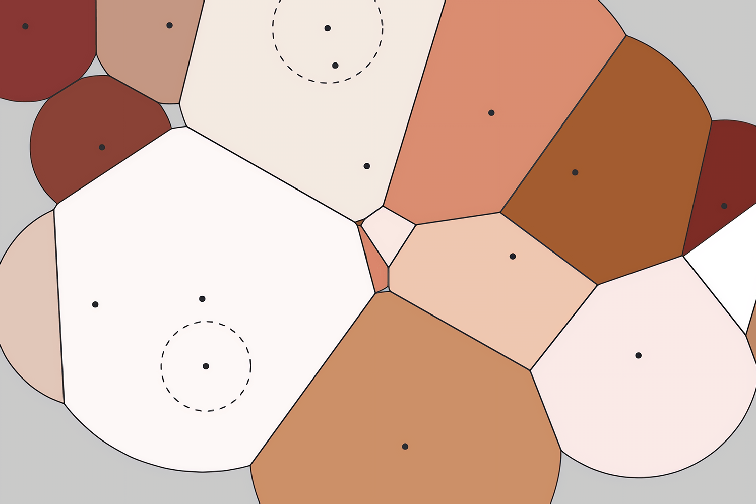 制限付きボロノイ図