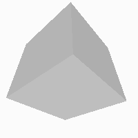 キャンバスを埋める立方体