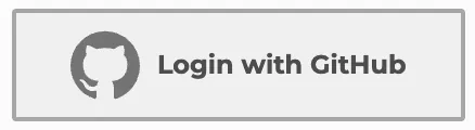 A Github login button displaying "Login with Github"