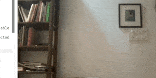 指（1本または複数）が画面上を動き回り、人差し指の先端にのみ白い点がついている動画