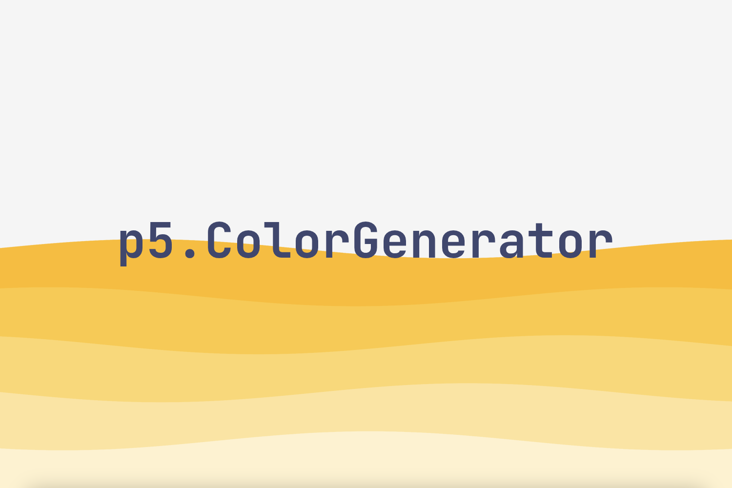 黄色の異なる色調を使用して着色された波
